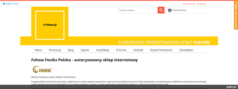 SKLEP INTERNETOWY E-FOHOW.PL